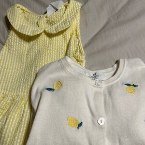 H&M Dress & Cardigan Girls Set